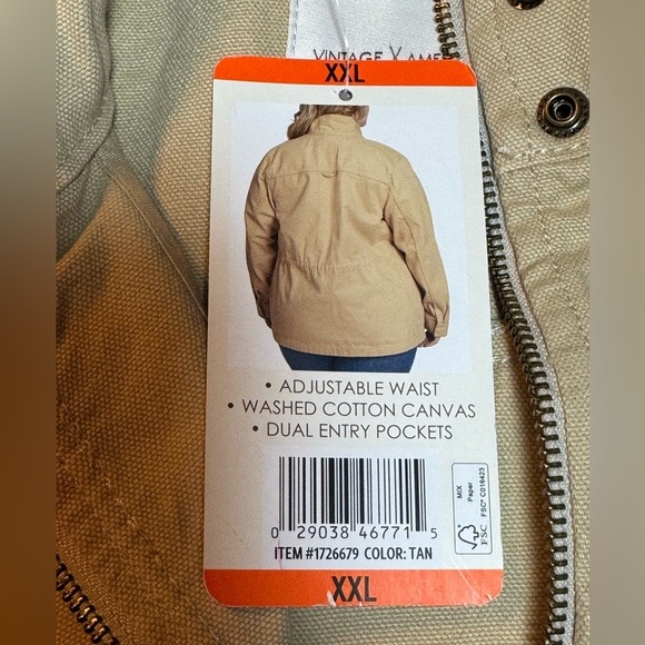 Vintage America Canvas Anorak XXL - Picture 8 of 9